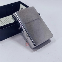 Vỏ Zippo Brush Chrome Mộc Đáy Lồi (Không Kèm Ruột)