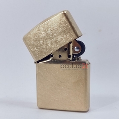 Zippo Armor Tumbled Brass 28496 - Zippo Armor Chính Hãng Vàng Xước Bụi