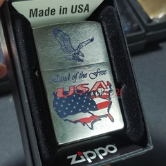 Zippo 200 Chủ Đề Eagle USA Map 2019