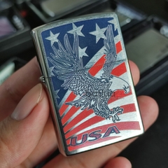 Zippo 2019 Brushed Chrome Eagle USA