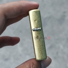 Zippo Street Brass 48267 Chính Hãng - Zippo Vàng Xước Bụi