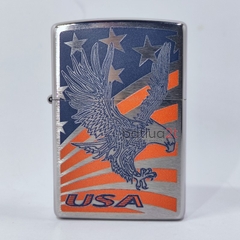 Zippo 2019 Brushed Chrome Eagle USA