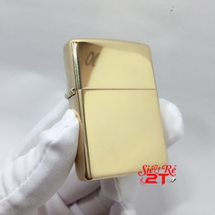 Zippo 254B High Polish Brass Chính Hãng Mỹ - Zippo Vàng Trơn Bóng