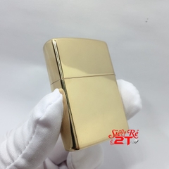 Zippo 254B High Polish Brass Chính Hãng Mỹ - Zippo Vàng Trơn Bóng