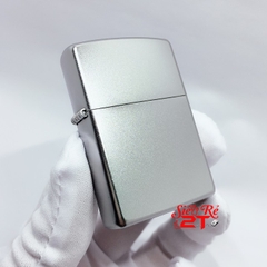 Zippo Satin Chrome 205 - Zippo Chính hãng Mỹ mạ Satin (Newbox)