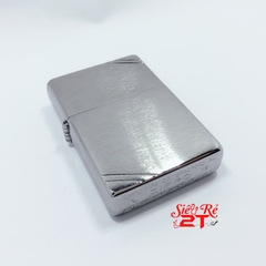 Vỏ Zippo Vintage Brush Fin Chrome 230 chính hãng - Chặc góc 2 mặt