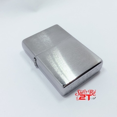 Zippo Vintage Brush Chrome 230 25 - Zippo Chính Hãng Mỹ Vintage Chrome xước không chặt góc (New box)