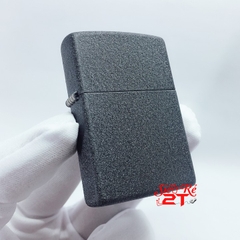 Zippo Reg Black Crackle 236 - Zippo Đen Nhám (Newbox)