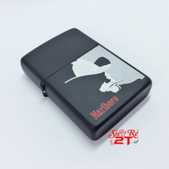 Zippo La Mã VIII - 1992 Black Matte Chủ đề Marlboro Man (New)