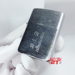 Zippo La Mã XI - 1995 Brushed Chrome Khắc B&D - Chrome phay xước (Used 90%)