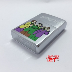 Zippo La Mã XIII - 1997 Brushed Chrome Chủ Đề The Three Stooges - Ba Chàng Ngốc (New)