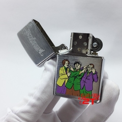 Zippo La Mã XIII - 1997 Brushed Chrome Chủ Đề The Three Stooges - Ba Chàng Ngốc (New)