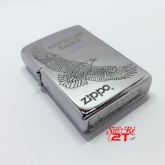 Zippo 250 High Polished Chrome Khắc Đại Bàng - Zippo 250 Chính Hãng