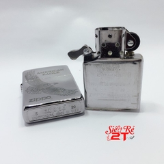 Zippo 250 High Polished Chrome Khắc Đại Bàng - Zippo 250 Chính Hãng