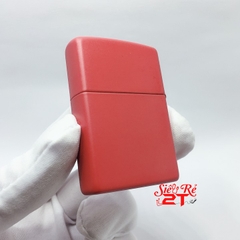 Zippo 233ZL Red Matte Logo Chính Hãng - Zippo sơn tỉnh điện đỏ có logo (Newbox)