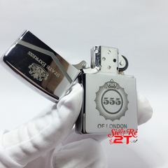 Zippo 250 High Polished Chrome Khắc Logo 555 - Zippo 250 Chính Hãng