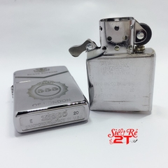 Zippo 250 High Polished Chrome Khắc Logo 555 - Zippo 250 Chính Hãng