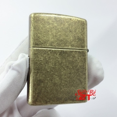 Zippo Antique Brass 201FB - Zippo Chính Hãng Brass Giả Cổ