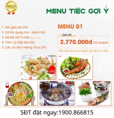 Tiệc Ngon Menu Tham Khảo Số 1