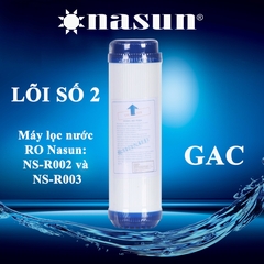 Lõi lọc GAC (UDF) NASUN NS-P204 (LÕI SỐ 2 của máy lọc nước RO)