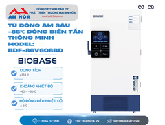 Tủ đông âm sâu -86℃ dòng BD (biến tần thông minh) 418L, 608L hãng: Biobase/Trung Quốc