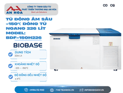 Tủ đông âm sâu -150℃ dòng tủ ngang 138L, 226L hãng: Biobase/Trung Quốc