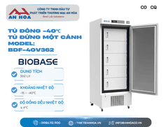 Tủ đông -40°C - 362L, 408L, 450L hãng: Biobase/Trung Quốc