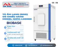 Tủ ấm lạnh (BOD) có chiếu sáng dòng BJPX-LBK 200 Lít hãng: Biobase/Trung Quốc
