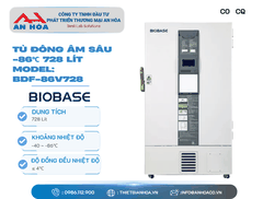 Tủ đông âm sâu -86℃ 418L, 588L 838L hãng: Biobase/Trung Quốc
