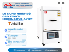 Lò nung nhiệt độ cao 1700°C dòng MFLC/17P 2, 4, 8, 12,16, 20 lít hãng Taisitelab/Mỹ
