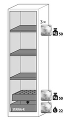 Tủ bảo quản hoá chất độc, model: CS.195.054.WDFWR, Hãng: ASECOS - Đức