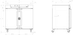 Tủ làm ấm chăn y tế 449L loại IF450bw, Hãng Memmert/Đức