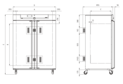 Tủ ấm lạnh 749L loại IPS750, Hãng Memmert/Đức