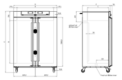 Tủ sấy đối lưu cưỡng bức 749L loại UF750plus, Hãng Memmert/Đức