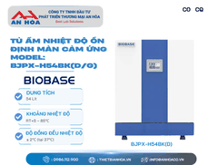 Tủ ấm nhiệt độ ổn định màn hình cảm ứng 54L, 88L, 160L, 200L, 270L hãng: Biobase/Trung Quốc