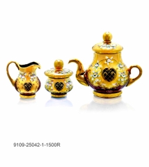 BÌNH TRÀ THỦY TINH MÀU 9109