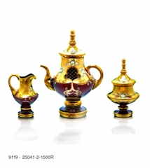 BÌNH TRÀ MÀU ĐẮP NỔI 9119