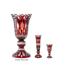 Bình Bông Pha Lê Có Chân Flamenco CAESAR CRYSTAL 35.5CM