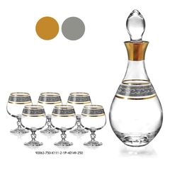 BÌNH RƯỢU BRANDY MẠ VÀNG 90063-40149 750ML/250ML