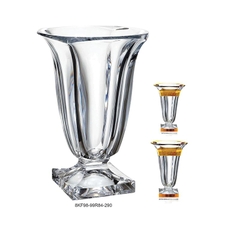 BÌNH MẠ VÀNG PHUN CÁT HỌA TIẾT VERSACE, DÁNG CÚP 29CM/33CM