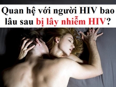 Quan hệ với người HIV bao lâu sau thì bị lây nhiễm HIV?