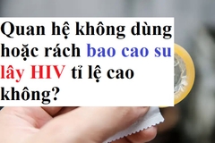 Nguy cơ lây HIV do rách bao cao su có cao không?