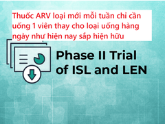 Thuốc ARV dạng kết hợp islatravir và lenacapavir chỉ cần uống mỗi tuần 1 lần