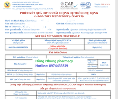 Hiệu quả của thuốc ARV 3 trong 1 tại Hồng Nhung pharmacy
