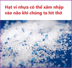 Hạt vi nhựa có thể xâm nhập vào não khi chúng ta hít thở