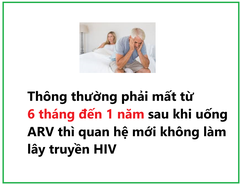 Điều trị ARV bao lâu thì quan hệ không làm lây HIV?