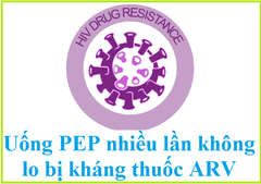 Uống thuốc PEP nhiều lần có bị kháng thuốc ARV không?