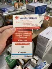 Acriptega 50mg/300mg/300mg Mylan 30v là gì? Giá Acriptega là bao nhiêu?