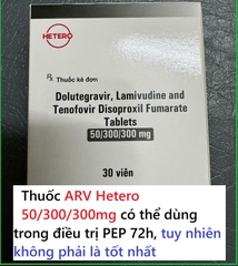Điều trị PEP bằng thuốc ARV Hetero 50/300/300mg tốt không?