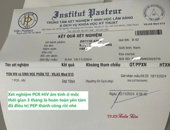 Xét nghiệm PCR-HIV âm tính khi đủ 3 tháng đã an toàn chưa?
